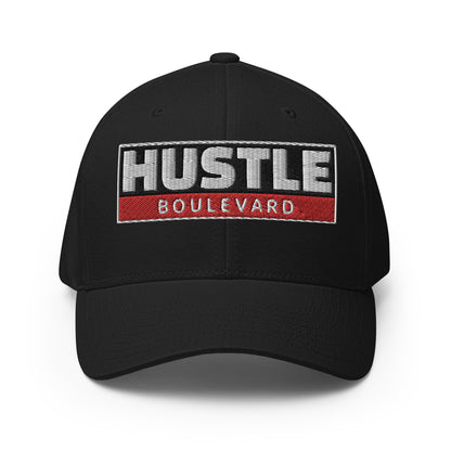 HUSTLE HORIZON RBW : Closed Back FlexFit Style Structured Twill Cap