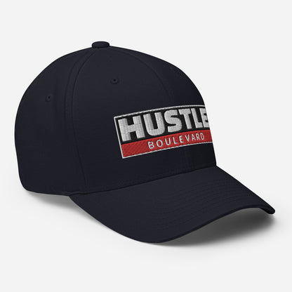 HUSTLE HORIZON RBW : Closed Back FlexFit Style Structured Twill Cap