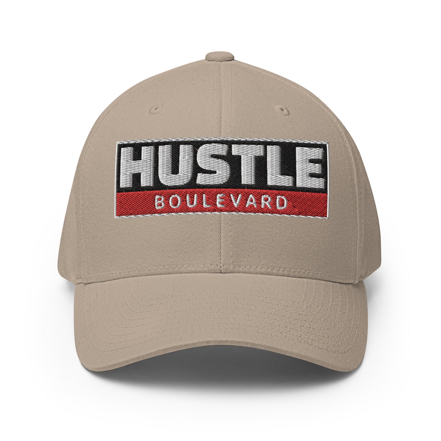 HUSTLE HORIZON RBW : Closed Back FlexFit Style Structured Twill Cap