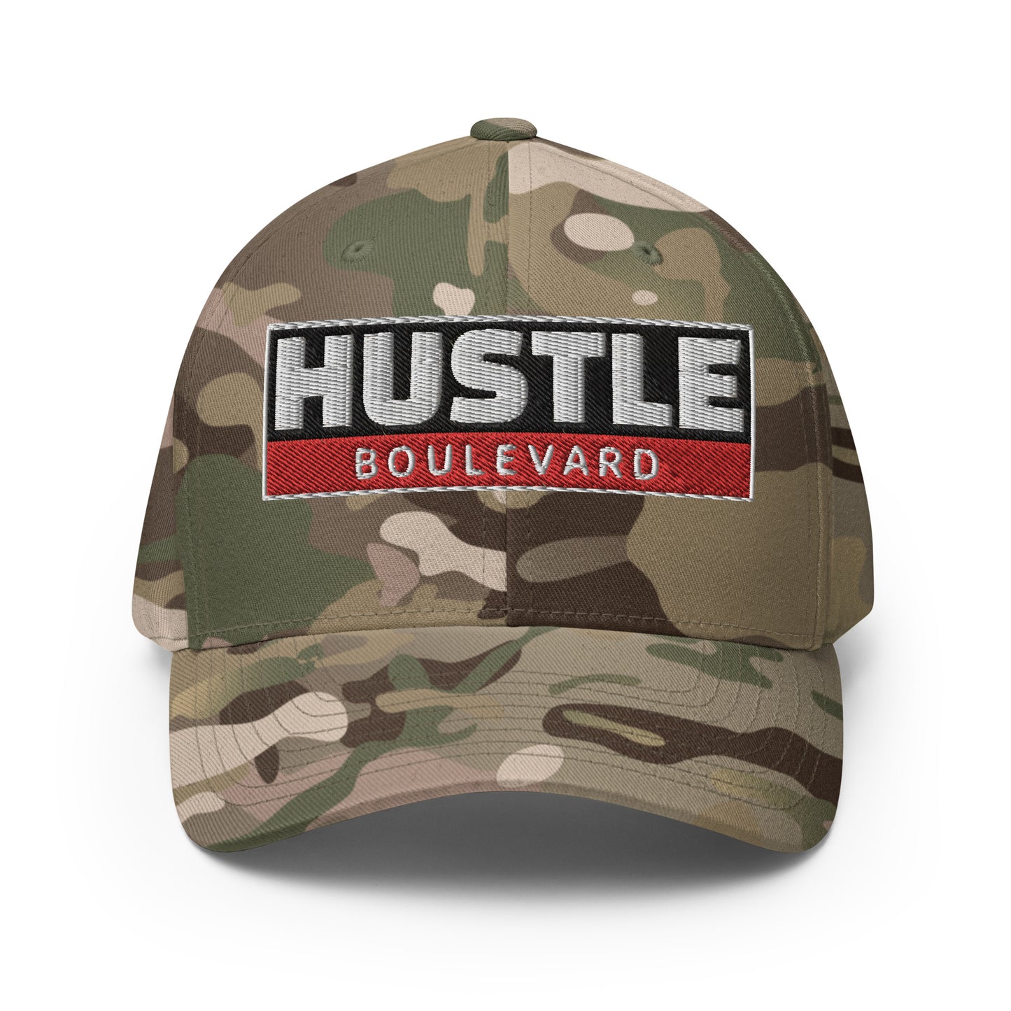 HUSTLE HORIZON RBW : Closed Back FlexFit Style Structured Twill Cap