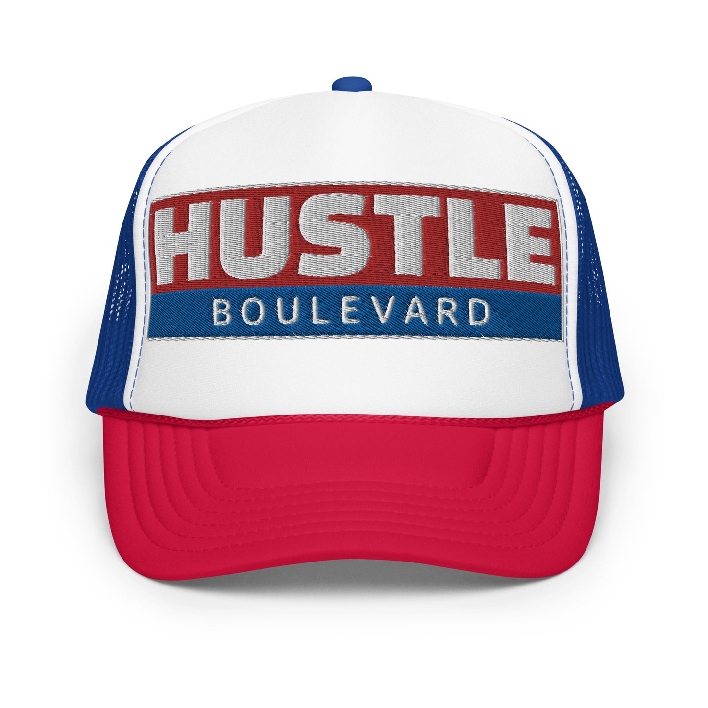 HUSTLE HORIZON RWB : snapback trucker hat