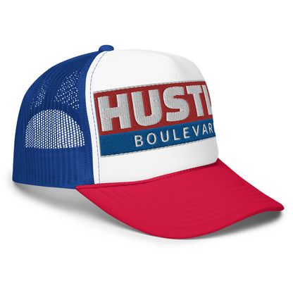 HUSTLE HORIZON RWB : snapback trucker hat